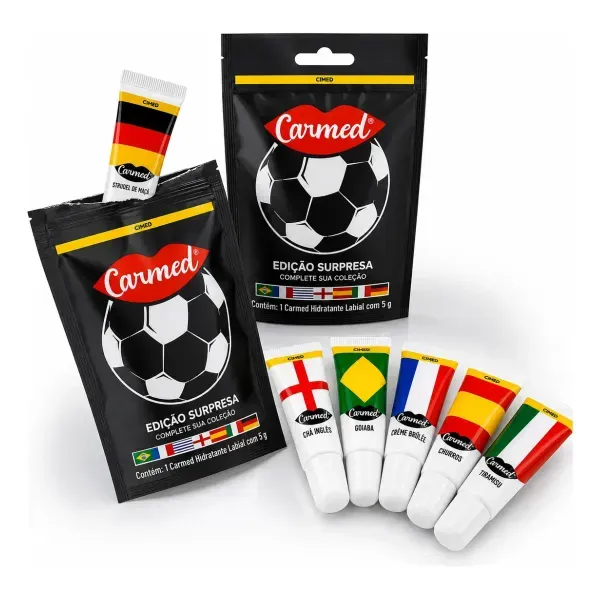 Hidratante Labial Selecoes Copa Do Mundo Surpresa 5g Carmed Hidratante Labial Selecoes Copa Do Mundo Surpresa 5g Carmed